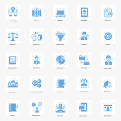 Business and Marketing Flat Icons Pack 