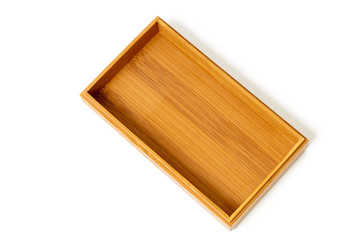 open wooden box on white background, moc ap