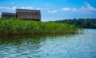 Mecklenburgische Seenplatte, Reetdach, reetgedecktes Haus