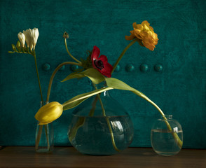 still life with flowers - 328276032