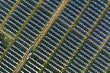 Solar panels field