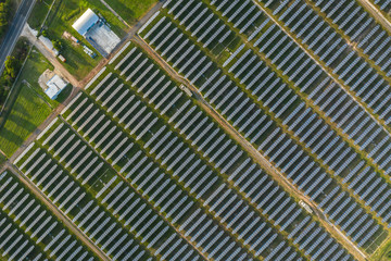 Solar panels field
