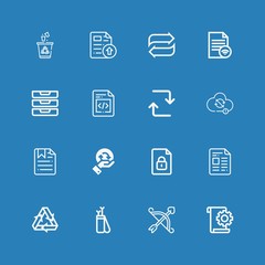 Editable 16 refresh icons for web and mobile