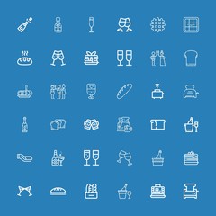 Editable 36 toast icons for web and mobile