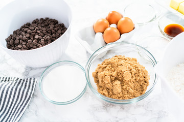 Baking cookies
