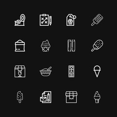 Editable 16 product icons for web and mobile