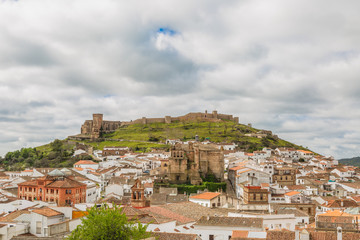 Obraz premium village of Aracena in Huelva, Andalusía