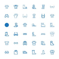 Editable 36 stylish icons for web and mobile