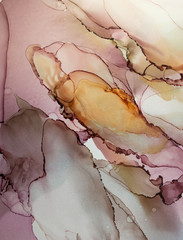Abstract colorful background, wallpaper. Mixing acrylic paints. Modern art. Marble texture. Alcohol ink colors translucent.Alcohol Abstract contemporary art fluid. Contrast Ink pattern