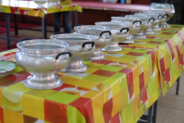 When I offered food for new monks and made merit to them.