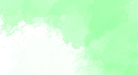 Green watercolor background for your design, watercolor background concept, vector.