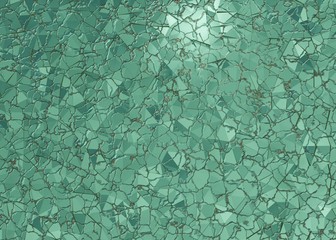 Green leather background or texture, 3d