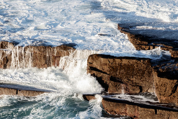 rocks in the spanish coast