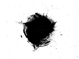 Grunge Circle Round Frame Background