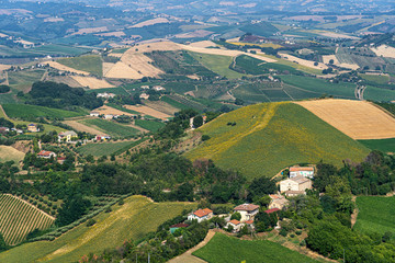 Fototapeta na wymiar Rural landscape from Ripatransone, Marches, Italy