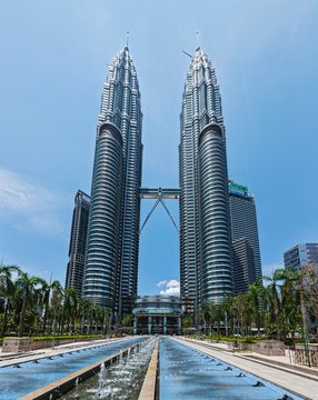 Petronas Twin Towers skyscraper. Kuala Lumpur, Malaysia