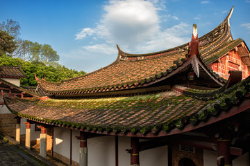Obraz premium Eaves and roofs in Chinese Architecture