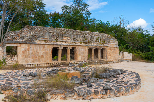 The palace in Labna mayan archaeological site. Yucatan. Mexico