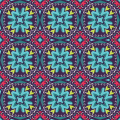 Vintage vector seamless flower pattern