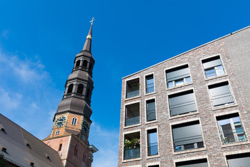 Fototapeta na wymiar Hauptkirche St. Katharinen, Hamburg, Deutschland
