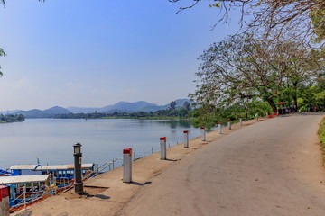 ティエンムー寺（天姥寺）から見たフォーン川　ベトナム　フエ　Fawn River Seen from Thien Mu temple Vietnam Hue