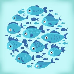 Stylized fishes topic image 4