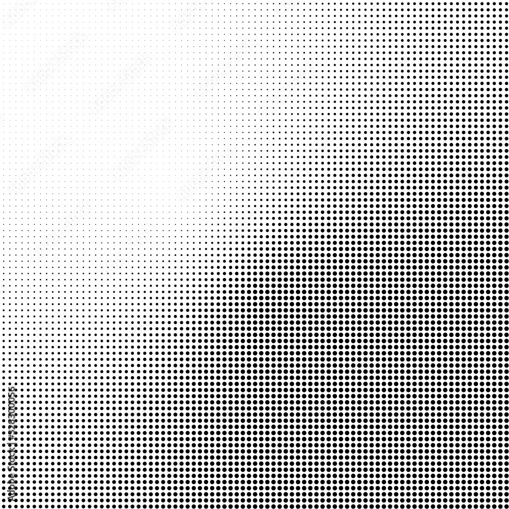 Poster abstract halftone background in black and white. dotted vector pattern