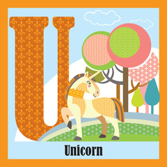 Animal alphabet U
