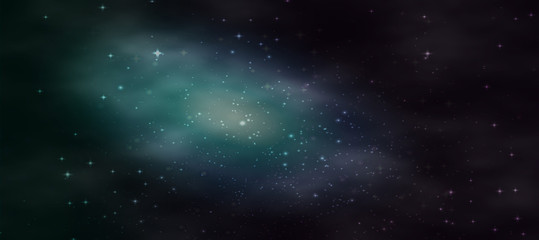Fototapeta na wymiar Deep Space Galaxy Cosmos Background Banner