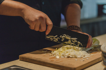 A busy hand in the kitchen