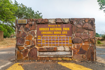 Crocodile Bridge Gate  to Kruger National Park, South Africa