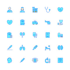 healthcare and medicine icon pack (filled style)