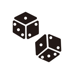 dice icon vector illustration symbol