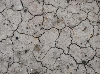 Cracked Drought Earth, Dry Land Surface, Gray Cracked Ground Surface Texture, Cracked Background