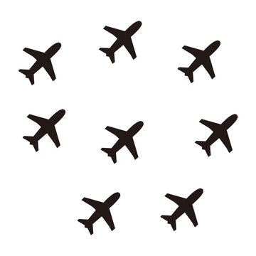 airplane icon set,symbol vector illustration