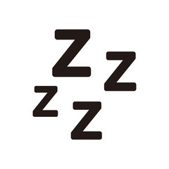 Fototapeta premium Zzzz sleep vector icon illustration symbol