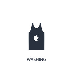 Washing icon. Simple cleaning element illustration.