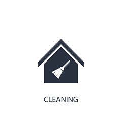 Fototapeta na wymiar House cleaning icon. Simple cleaning element illustration.