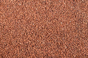 buckwheat background in an even layer.