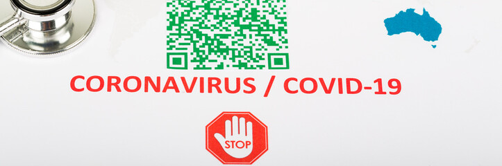 QR Code for coronavirus Covid-19 infection in company