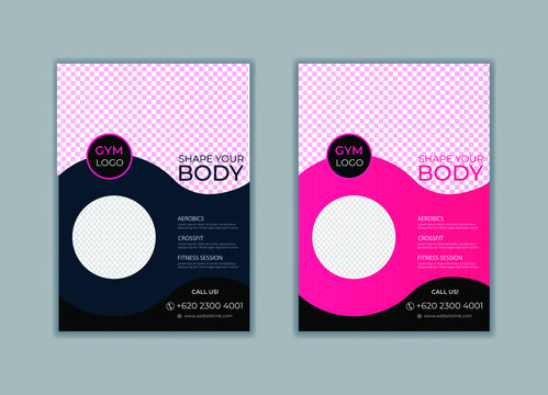 Corporate, business, medical, gym, real estate flyer bundle design template