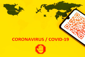 QR Code for coronavirus Covid-19 infection in company