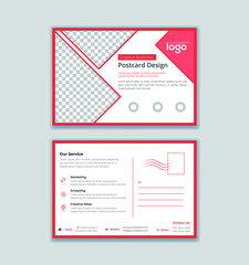 Post card design template