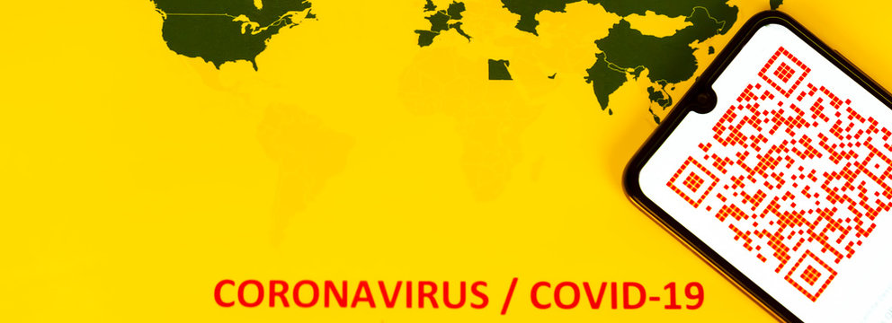 QR Code for coronavirus Covid-19 infection in company