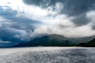 Dramatic skies in iceland