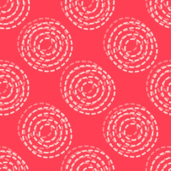 Polka dots ornament. Seamless pattern. Vector illustration for web design or print.