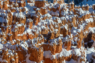 Scenic Bryce Canyon National Park Utah winter Landscape