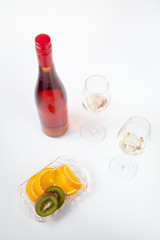  Rose wine cheese and fruit