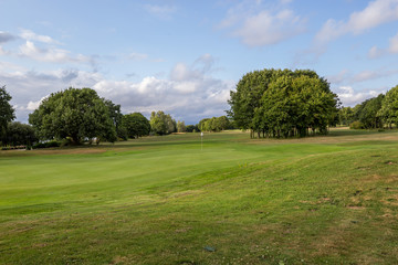 Fototapeta na wymiar Grassland of an outdoor golf course