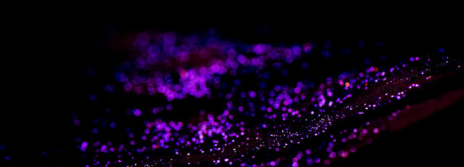 bokeh purple glitter texture christmas abstract background or with blank space